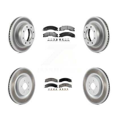 [Avant + Arrière] Kit de disque (revêtu) et plaquette (semi-métallique) de frein pour 2012-2021 Nissan NV2500 NV3500 NV1500 KGF-101116