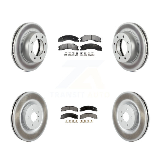 [Avant + Arrière] Kit de disque (revêtu) et plaquette (semi-métallique) de frein pour 2012-2021 Nissan NV2500 NV3500 NV1500 KGF-101116