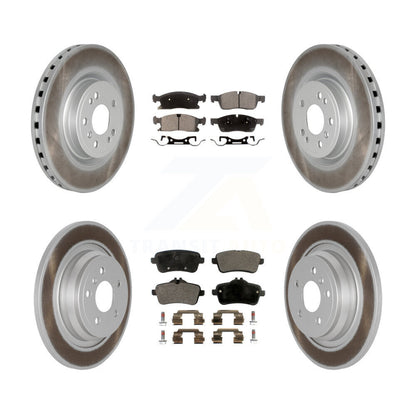 [Avant + Arrière] Kit de disque (revêtu) et plaquette (semi-métallique) de frein pour Mercedes-Benz ML350 GLE350 ML250 GLE300d KGF-101118