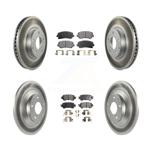 [Avant + Arrière] Kit de disque (revêtu) et plaquette (semi-métallique) de frein pour Mazda CX-5 KGF-101122