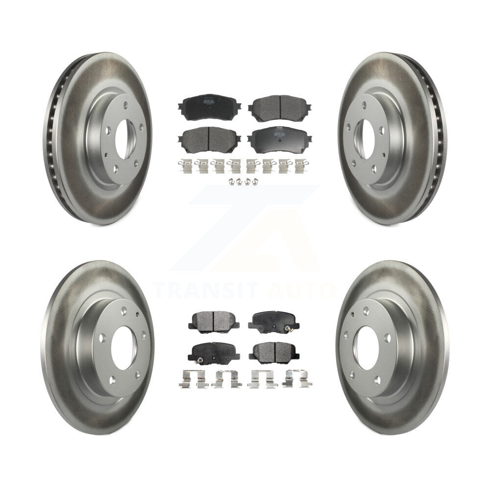 [Avant + Arrière] Kit de disque (revêtu) et plaquette (semi-métallique) de frein pour Mazda 6 KGF-101124
