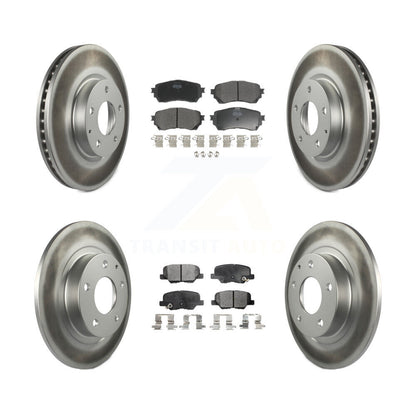 [Avant + Arrière] Kit de disque (revêtu) et plaquette (semi-métallique) de frein pour Mazda 6 KGF-101124