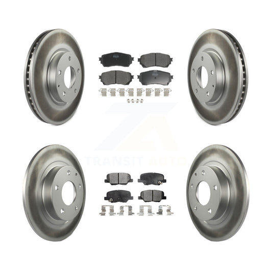 [Avant + Arrière] Kit de disque (revêtu) et plaquette (semi-métallique) de frein pour Mazda 6 KGF-101124