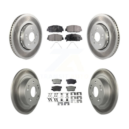 [Avant + Arrière] Kit de disque (revêtu) et plaquette (semi-métallique) de frein pour 2016 Acura ILX KGF-101126