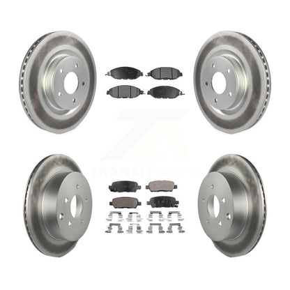 [Avant + Arrière] Kit de disque (revêtu) et plaquette (semi-métallique) de frein pour Nissan Pathfinder Murano INFINITI QX60 JX35 KGF-101134