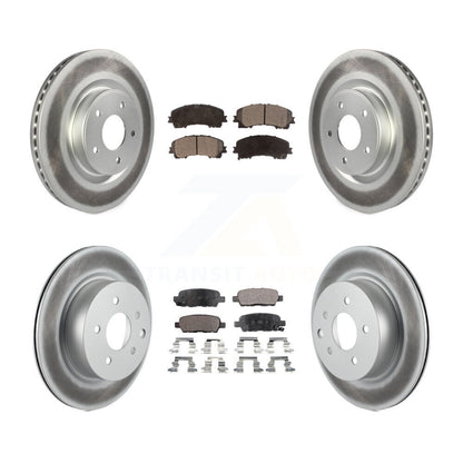 [Avant + Arrière] Kit de disque (revêtu) et plaquette (semi-métallique) de frein pour 2016-2017 INFINITI QX50 KGF-101136