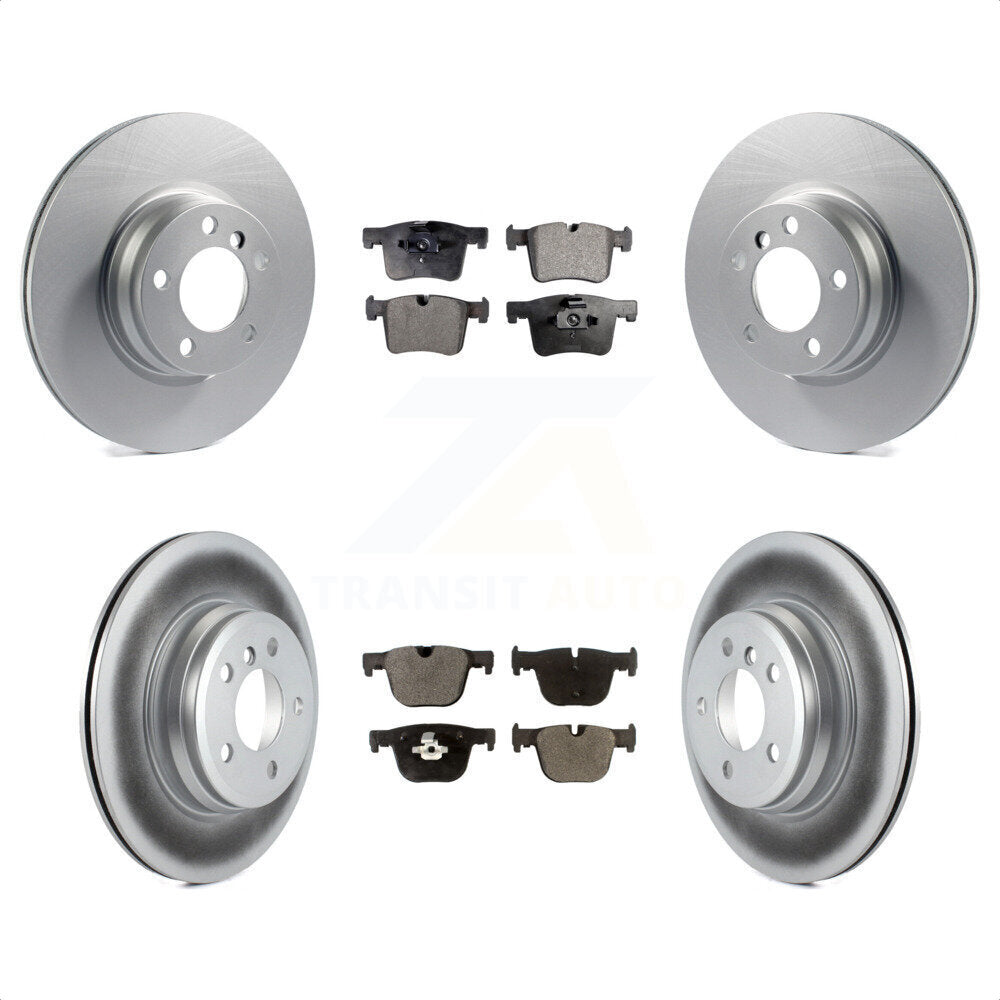 [Avant + Arrière] Kit de disque (revêtu) et plaquette (semi-métallique) de frein pour BMW 428i Gran Coupe xDrive sans Blue Painted Calipers KGF-101139 par Transit Auto