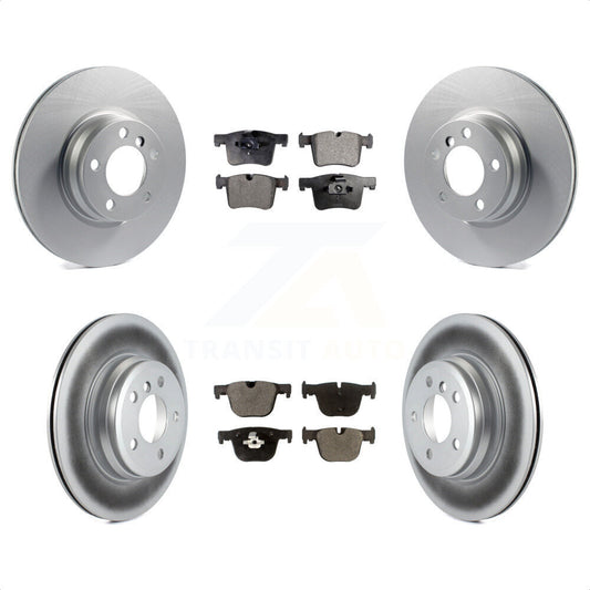[Avant + Arrière] Kit de disque (revêtu) et plaquette (semi-métallique) de frein pour BMW 428i Gran Coupe xDrive sans Blue Painted Calipers KGF-101139 par Transit Auto