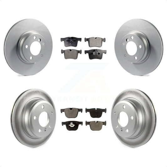 [Avant + Arrière] Kit de disque (revêtu) et plaquette (semi-métallique) de frein pour BMW 428i Gran Coupe xDrive sans Blue Painted Calipers KGF-101140 par Transit Auto