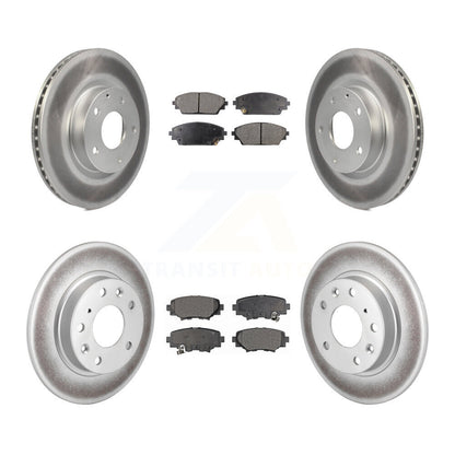 [Avant + Arrière] Kit de disque (revêtu) et plaquette (semi-métallique) de frein pour Mazda 3 Sport 2.5L KGF-101143