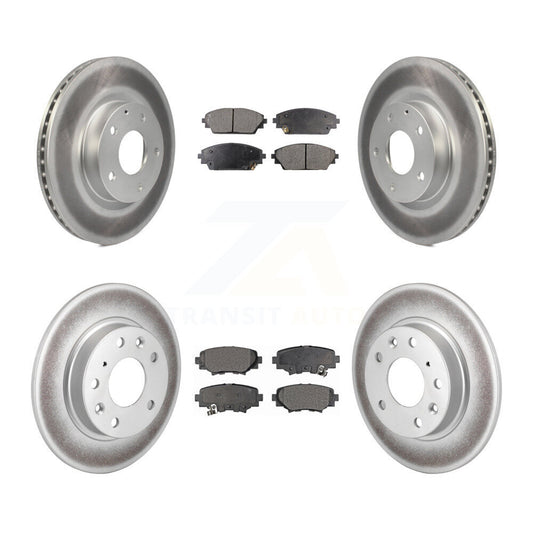 [Avant + Arrière] Kit de disque (revêtu) et plaquette (semi-métallique) de frein pour Mazda 3 Sport 2.5L KGF-101143