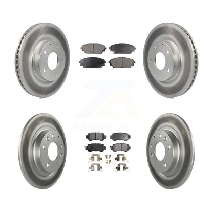 [Avant + Arrière] Kit de disque (revêtu) et plaquette (semi-métallique) de frein pour 2016-2018 Mazda CX-3 AWD KGF-101144