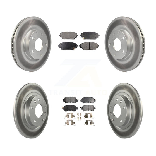 [Avant + Arrière] Kit de disque (revêtu) et plaquette (semi-métallique) de frein pour 2016-2018 Mazda CX-3 AWD KGF-101144