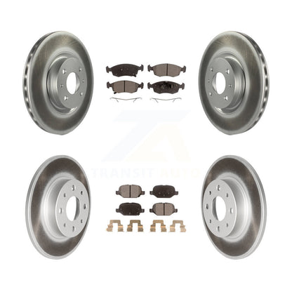 [Avant + Arrière] Kit de disque (revêtu) et plaquette (semi-métallique) de frein pour Fiat 500 KGF-101150