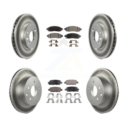 [Avant + Arrière] Kit de disque (revêtu) et plaquette (semi-métallique) de frein pour 2015 Nissan LEAF Vehicles Manufactured In Japan KGF-101151