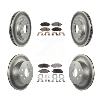 [Avant + Arrière] Kit de disque (revêtu) et plaquette (semi-métallique) de frein pour Nissan LEAF KGF-101152