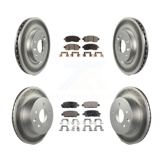 [Avant + Arrière] Kit de disque (revêtu) et plaquette (semi-métallique) de frein pour Nissan LEAF KGF-101152