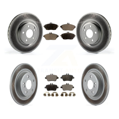 [Avant + Arrière] Kit de disque (revêtu) et plaquette (semi-métallique) de frein pour Mercedes-Benz GLA250 CLA250 INFINITI QX30 B Electric Drive B250 KGF-101154