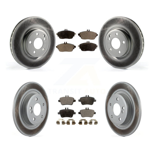 [Avant + Arrière] Kit de disque (revêtu) et plaquette (semi-métallique) de frein pour Mercedes-Benz GLA250 CLA250 INFINITI QX30 B Electric Drive B250 KGF-101154