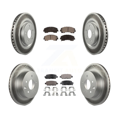 [Avant + Arrière] Kit de disque (revêtu) et plaquette (semi-métallique) de frein pour Nissan Rogue KGF-101156