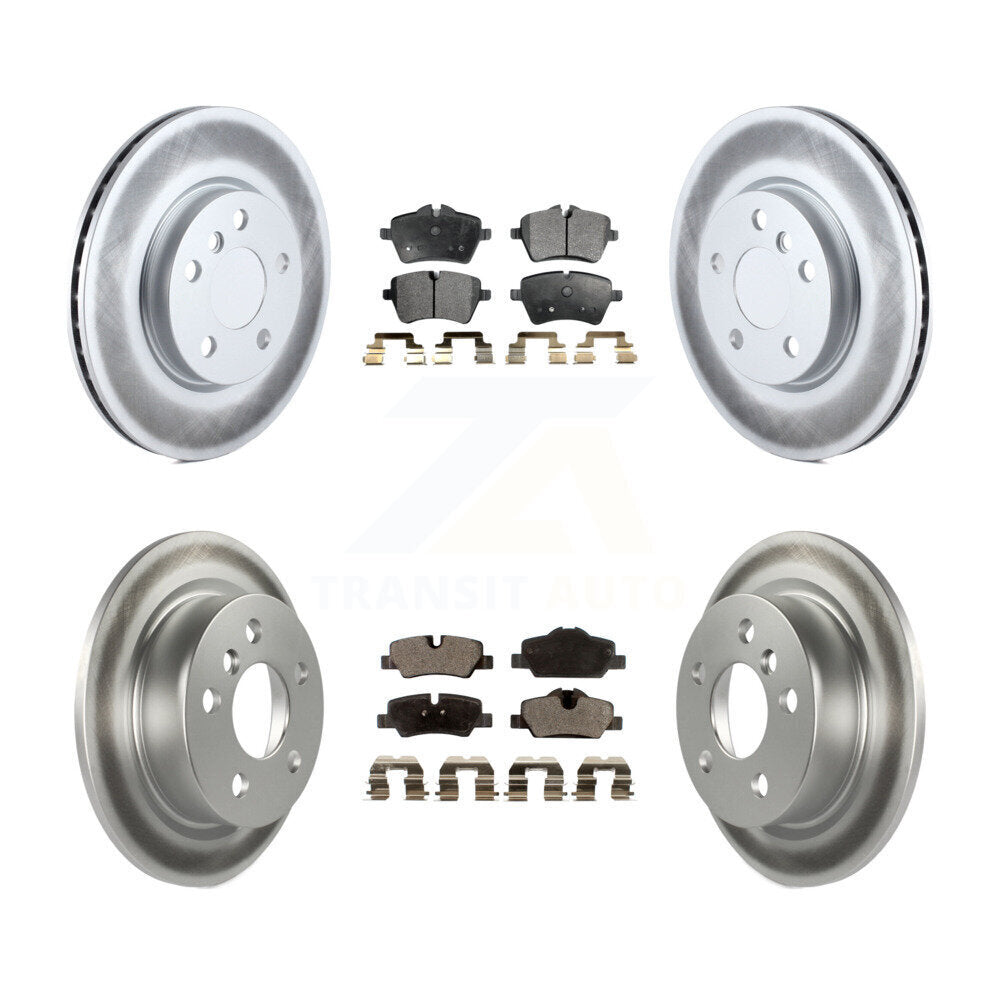 [Avant + Arrière] Kit de disque (revêtu) et plaquette (semi-métallique) de frein pour Mini Cooper KGF-101158