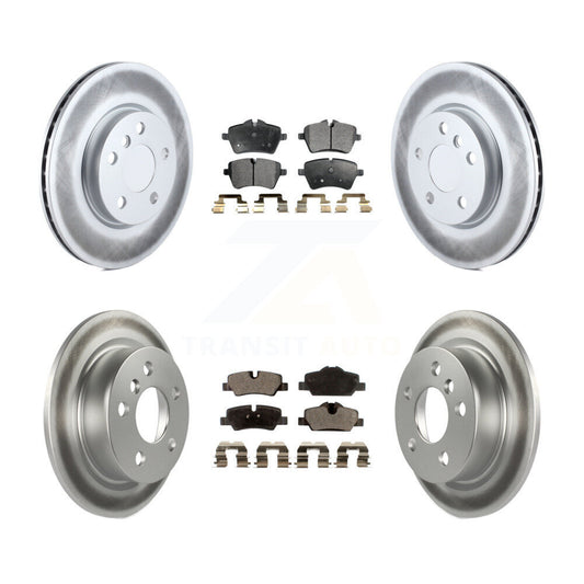 [Avant + Arrière] Kit de disque (revêtu) et plaquette (semi-métallique) de frein pour Mini Cooper KGF-101158