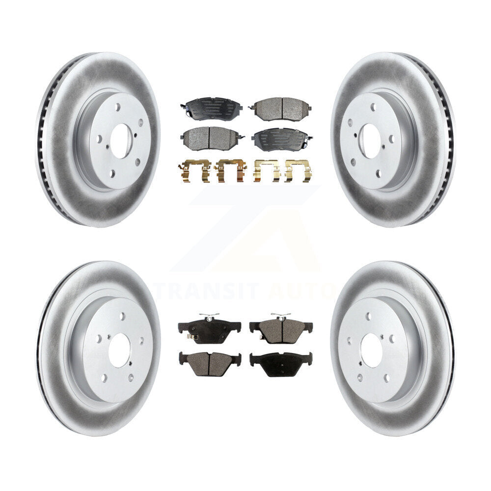 [Avant + Arrière] Kit de disque (revêtu) et plaquette (semi-métallique) de frein pour 2015 Subaru Legacy 2.5L KGF-101159