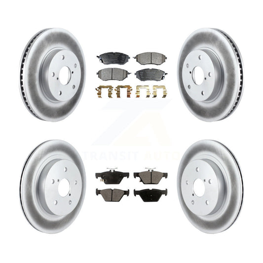 [Avant + Arrière] Kit de disque (revêtu) et plaquette (semi-métallique) de frein pour 2015 Subaru Legacy 2.5L KGF-101159