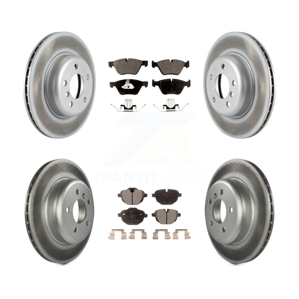 [Avant + Arrière] Kit de disque (revêtu) et plaquette (semi-métallique) de frein pour BMW 528i xDrive sans Performance Brakes KGF-101167