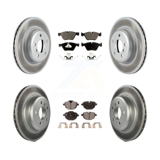 [Avant + Arrière] Kit de disque (revêtu) et plaquette (semi-métallique) de frein pour BMW 528i xDrive sans Performance Brakes KGF-101167