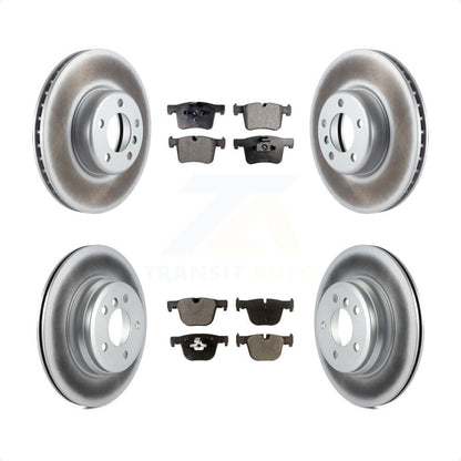 [Avant + Arrière] Kit de disque (revêtu) et plaquette (semi-métallique) de frein pour BMW 435i 335i xDrive GT Gran Coupe sans Blue Painted Calipers KGF-101169 par Transit Auto