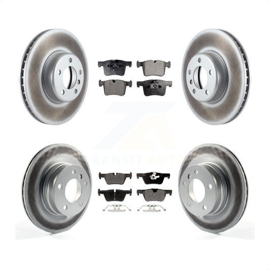 [Avant + Arrière] Kit de disque (revêtu) et plaquette (semi-métallique) de frein pour 2017 BMW 328d avec 340mm Diameter Rotor KGF-101171 par Transit Auto