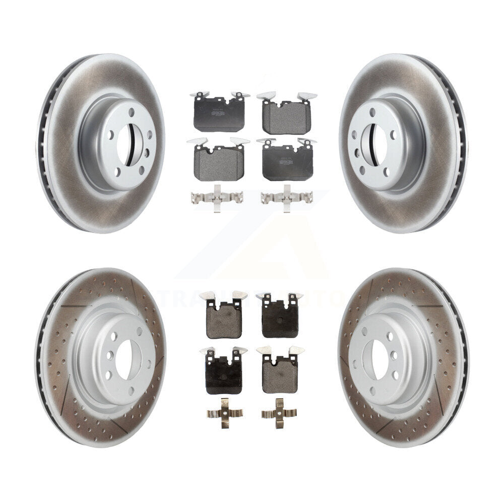 [Avant + Arrière] Kit de disque (revêtu) et plaquette (semi-métallique) de frein pour BMW 428i 228i xDrive Gran Coupe M240i KGF-101176