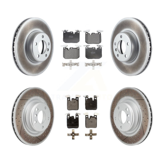 [Avant + Arrière] Kit de disque (revêtu) et plaquette (semi-métallique) de frein pour BMW 428i 228i xDrive Gran Coupe M240i KGF-101176