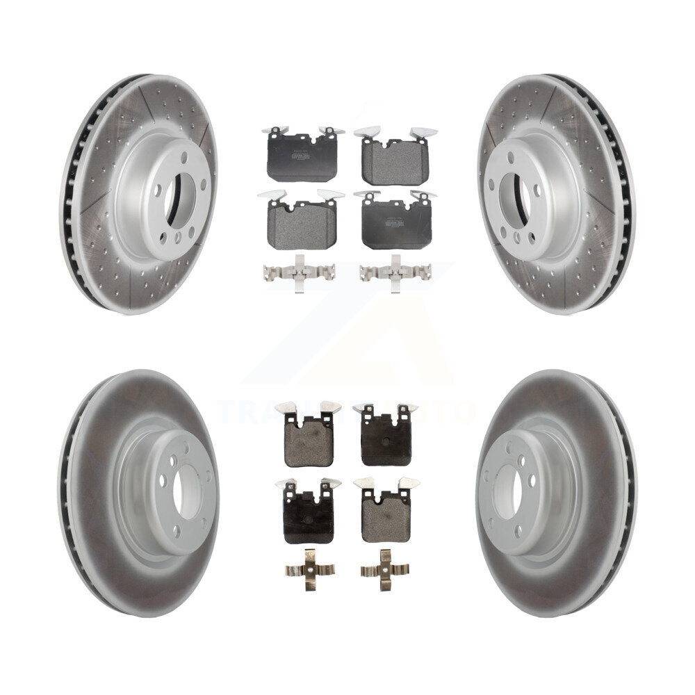 [Avant + Arrière] Kit de disque (revêtu) et plaquette (semi-métallique) de frein pour BMW 428i 228i xDrive Gran Coupe M240i KGF-101183