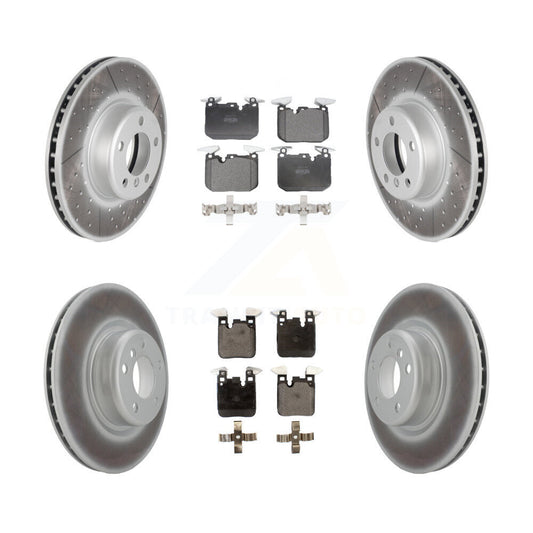 [Avant + Arrière] Kit de disque (revêtu) et plaquette (semi-métallique) de frein pour BMW 428i 228i xDrive Gran Coupe M240i KGF-101183