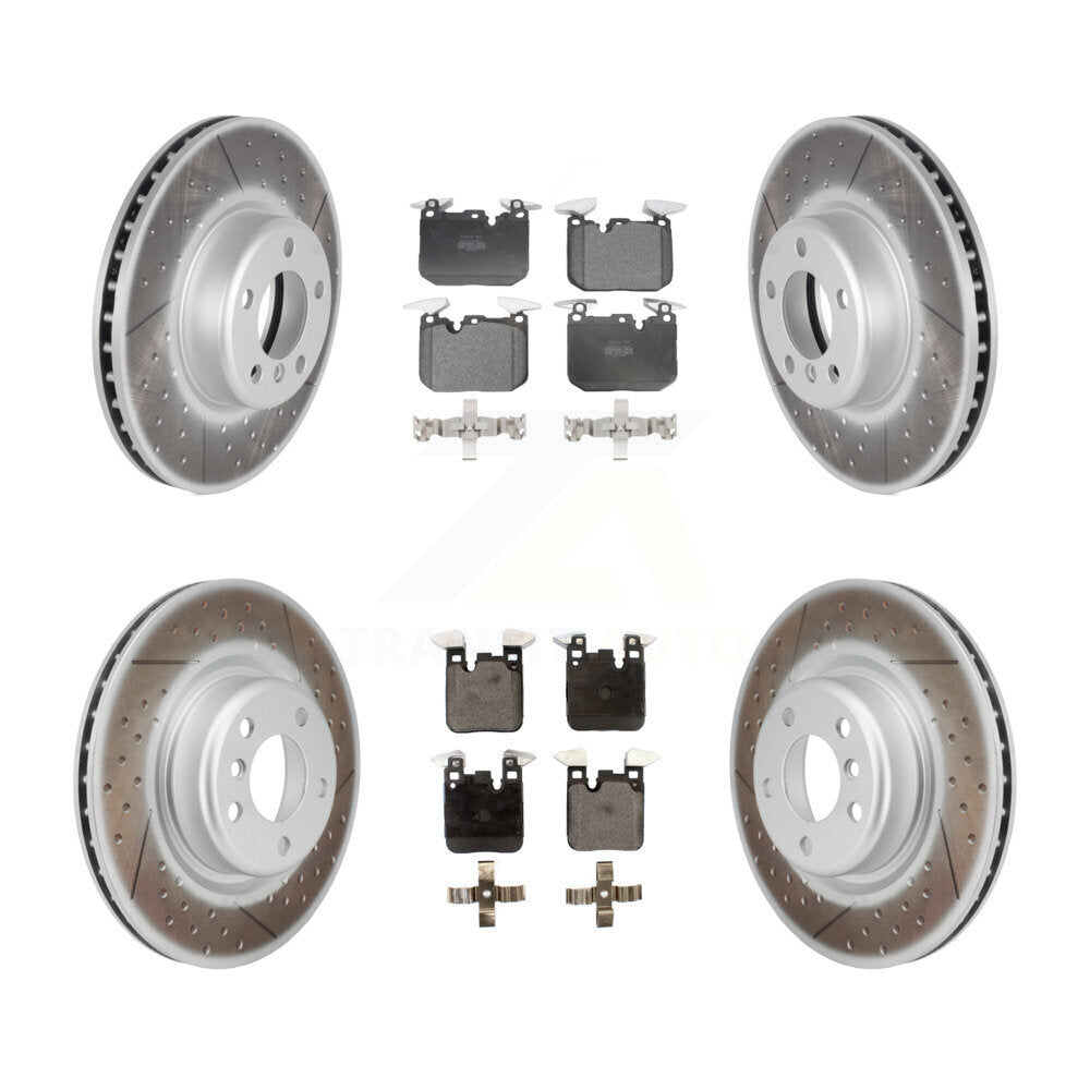 [Avant + Arrière] Kit de disque (revêtu) et plaquette (semi-métallique) de frein pour BMW 428i 228i xDrive Gran Coupe M240i KGF-101185