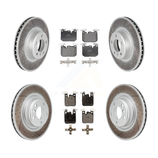 [Avant + Arrière] Kit de disque (revêtu) et plaquette (semi-métallique) de frein pour BMW 428i 228i xDrive Gran Coupe M240i KGF-101185