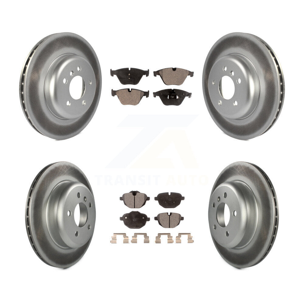 [Avant + Arrière] Kit de disque (revêtu) et plaquette (semi-métallique) de frein pour BMW 535i xDrive 535d ActiveHybrid 5 KGF-101186