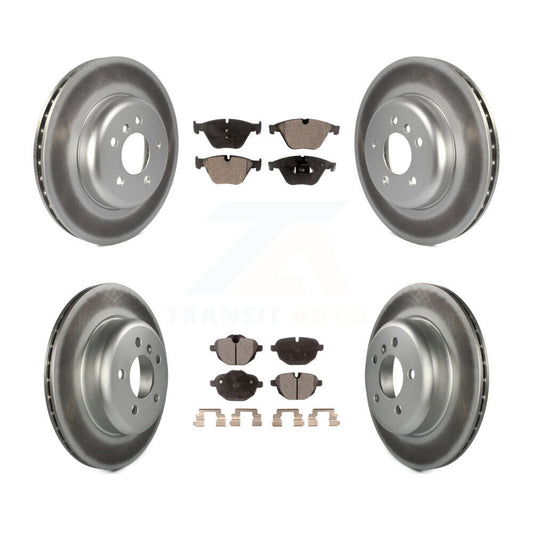 [Avant + Arrière] Kit de disque (revêtu) et plaquette (semi-métallique) de frein pour BMW 535i xDrive 535d ActiveHybrid 5 KGF-101186