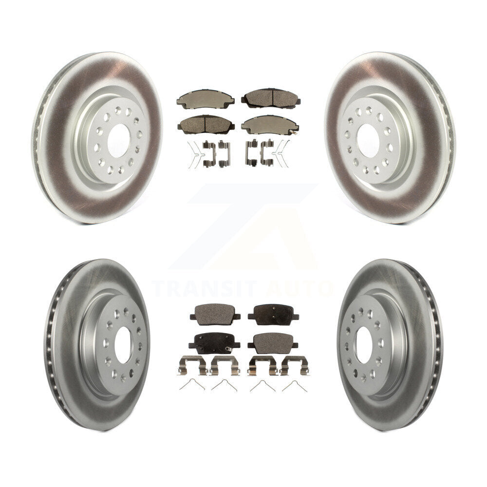 [Avant + Arrière] Kit de disque (revêtu) et plaquette (semi-métallique) de frein pour Cadillac XT5 Buick Enclave XT6 KGF-101187