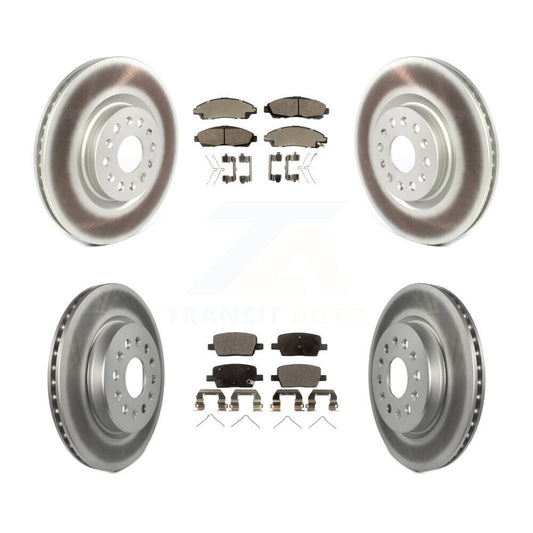 [Avant + Arrière] Kit de disque (revêtu) et plaquette (semi-métallique) de frein pour Cadillac XT5 Buick Enclave XT6 KGF-101187