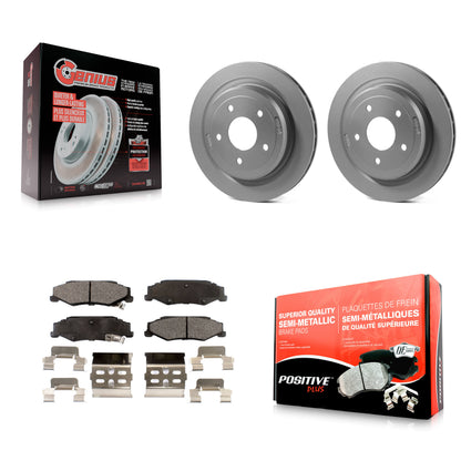 [Arrière] Kit de disque (revêtu) et plaquette (semi-métallique) de frein pour Chevrolet Corvette Cadillac XLR KGF-101213