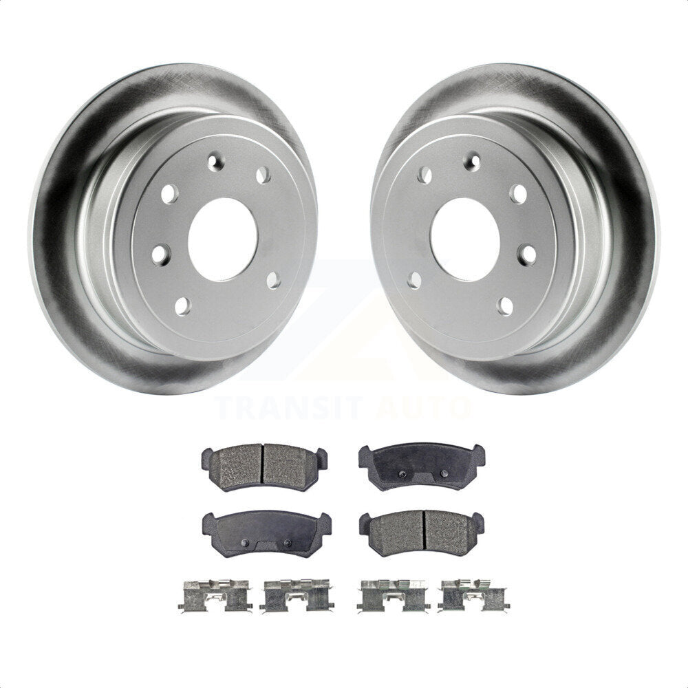 [Arrière] Kit de disque (revêtu) et plaquette (semi-métallique) de frein pour Suzuki Forenza Reno Chevrolet Optra KGF-101220 par Transit Auto