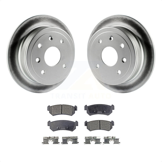 [Arrière] Kit de disque (revêtu) et plaquette (semi-métallique) de frein pour Suzuki Forenza Reno Chevrolet Optra KGF-101220 par Transit Auto