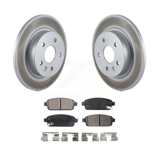[Arrière] Kit de disque (revêtu) et plaquette (semi-métallique) de frein pour Chevrolet Cruze Sonic Buick Encore Trax Limited KGF-101235 par Transit Auto