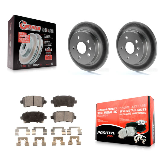 [Arrière] Kit de disque (revêtu) et plaquette (semi-métallique) de frein pour Chevrolet Malibu Buick LaCrosse Regal Limited KGF-101239