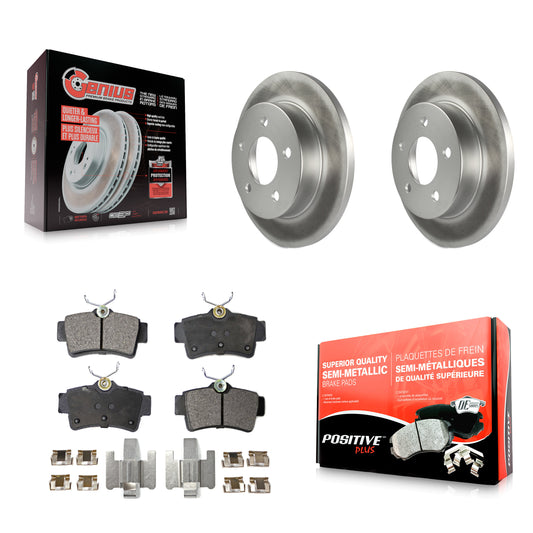 [Arrière] Kit de disque (revêtu) et plaquette (semi-métallique) de frein pour Ford Mustang KGF-101248