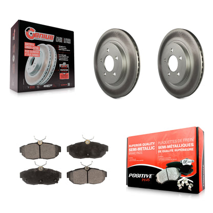 [Arrière] Kit de disque (revêtu) et plaquette (semi-métallique) de frein pour Ford Mustang KGF-101266