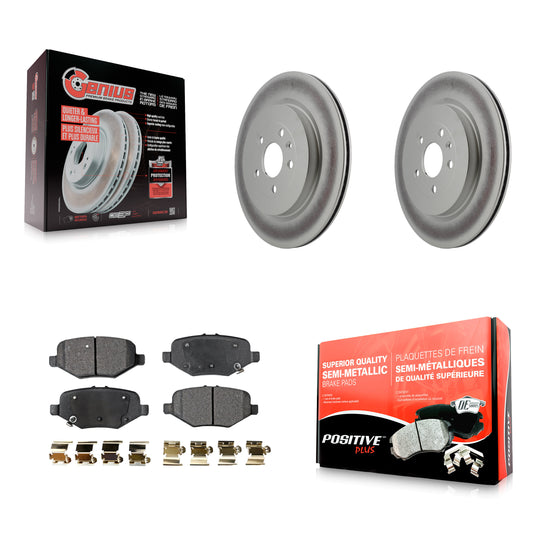 [Arrière] Kit de disque (revêtu) et plaquette (semi-métallique) de frein pour Ford Explorer Taurus Flex Police Interceptor Sedan Lincoln MKT MKS Special Service KGF-101287